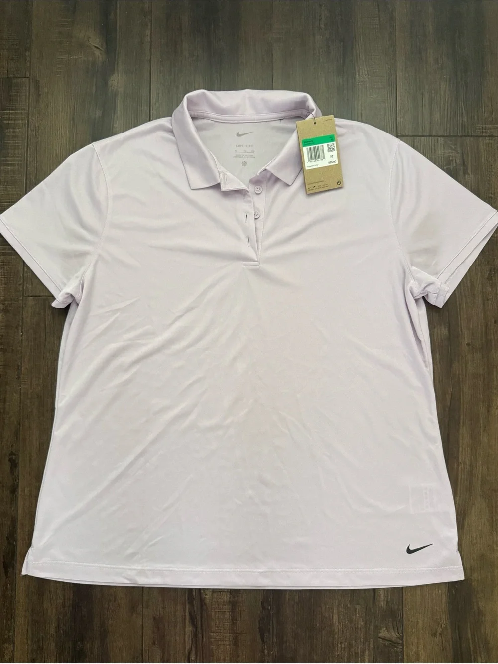 Nike Dri-FIT Women’s Golf Polo Shirt Lavender Lilac XL NWT Athleisure Sports - Picture 1 of 6